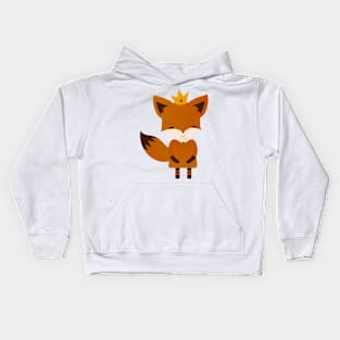 Funny fox cartoon Kids Hoodie